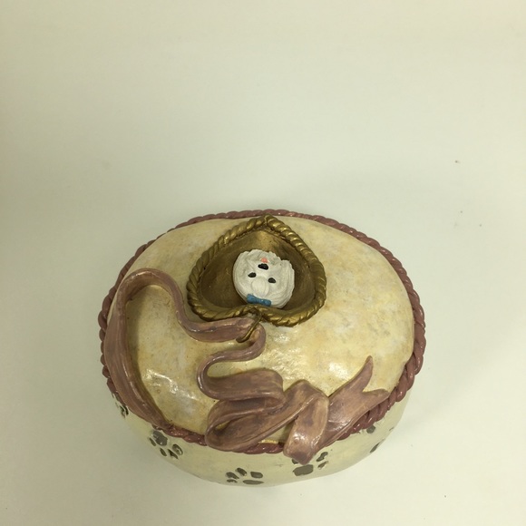 Maltese Dog Jewelry Box A Dog’s Prayer Handcrafted - Picture 4 of 7